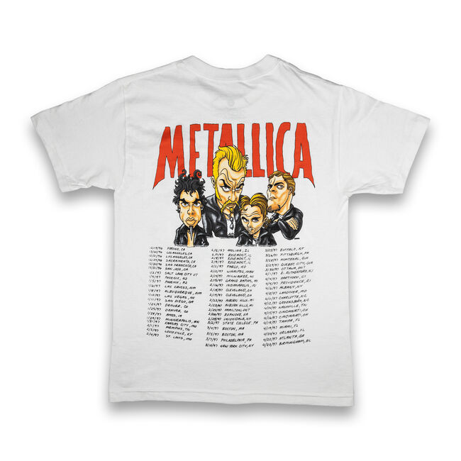 1996-1997 Cartoon Tour T-Shirt (WHITE), 